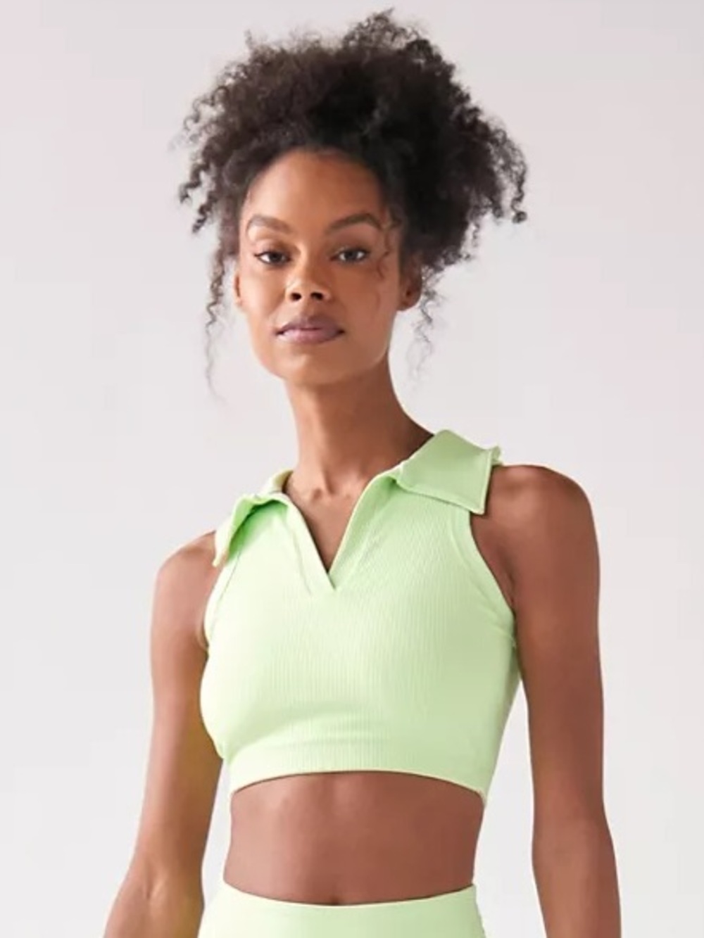 Year of Ours Gabriella Ribbed Collared Sports Bra